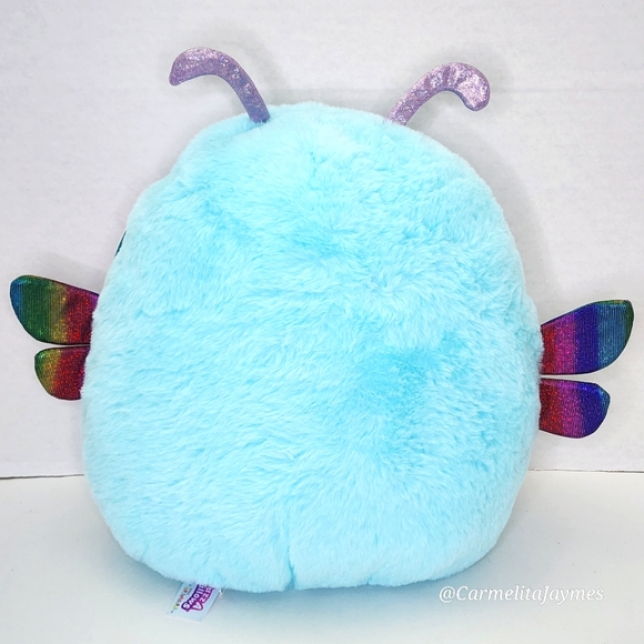 HEATHER 🪰 12" Blue Dragonfly FuzzAMallow w Irridescent Wings Squishmallow NWT - Picture 5 of 9